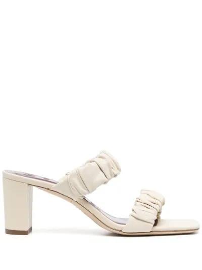 double strap high heel sandals