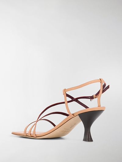 sandals with square front