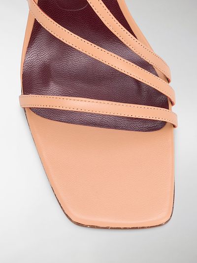 sandals with square front