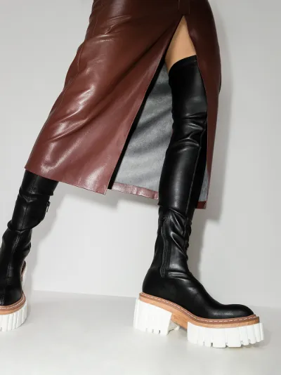 stella mccartney thigh high boots