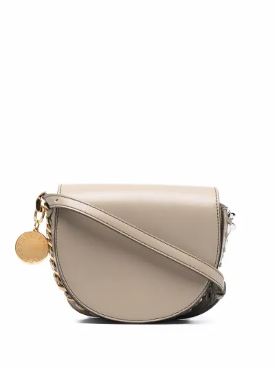 Stella McCartney Borsa a spalla Frayme piccola verde | MODES