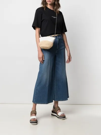 Stella McCartney Borsa a tracolla con catena toni neutri | MODES
