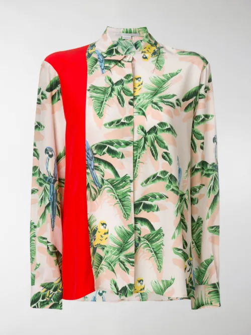 Stella McCartney - Camicia con stampa tropicale