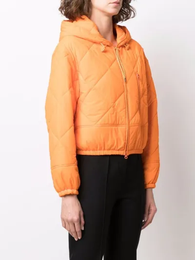 cropped quilted puffer jacket