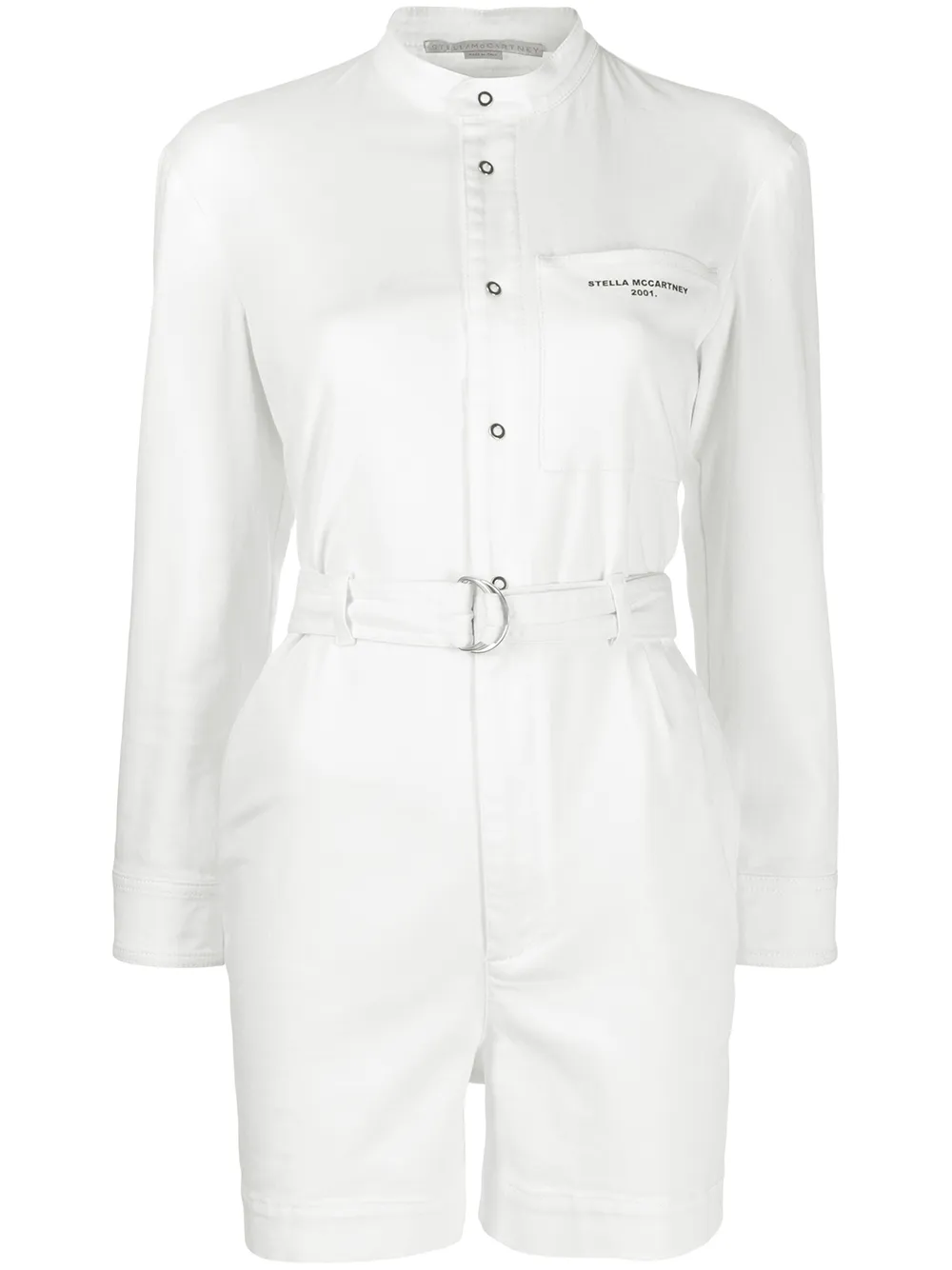 denim belted playsuit