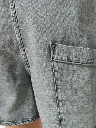 grey denim dungarees