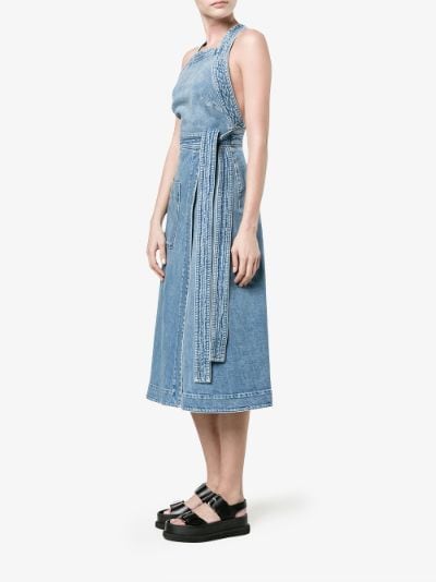 wrap dress denim