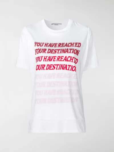 Stella McCartney - embellished slogan T-shirt