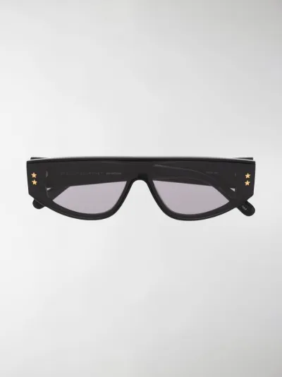 Stella McCartney Eyewear Occhiali da sole rettangolari nero | MODES