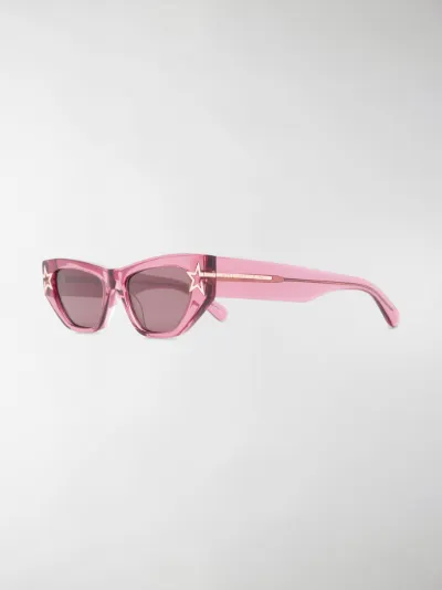 Stella McCartney Eyewear Occhiali da sole Star rettangolari rosa | MODES