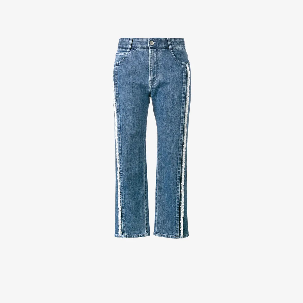 Stella McCartney frayed cropped jeans | Browns