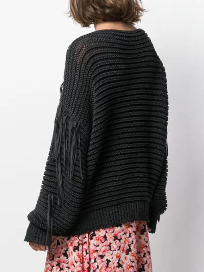 Stella mccartney fringe clearance sweater