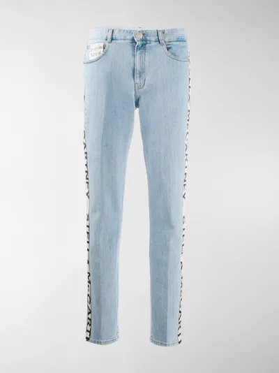 Stella McCartney Jeans slim con logo blu | MODES