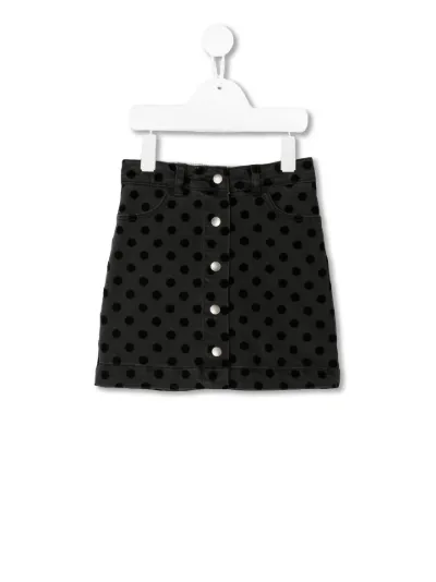 Polka dot denim skirt topshop best sale