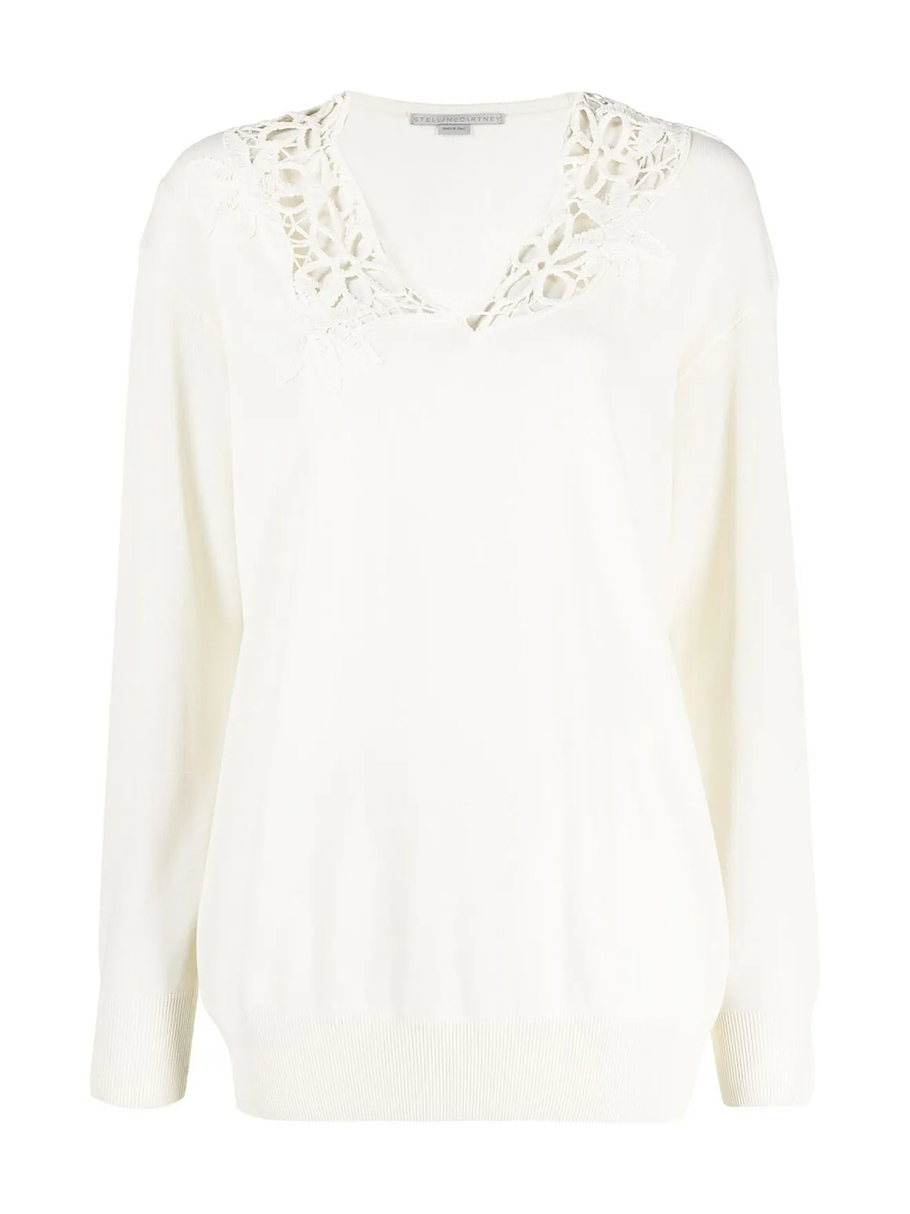 white lace jumper