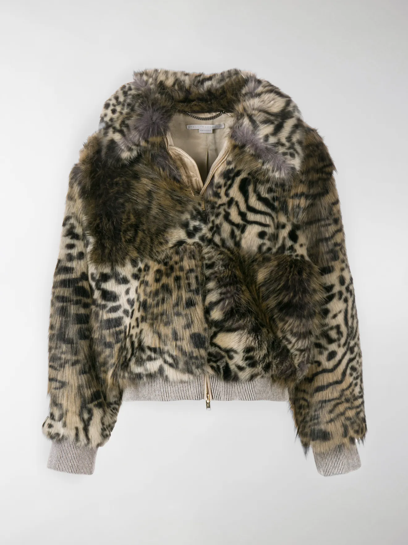 stella mccartney leopard coat