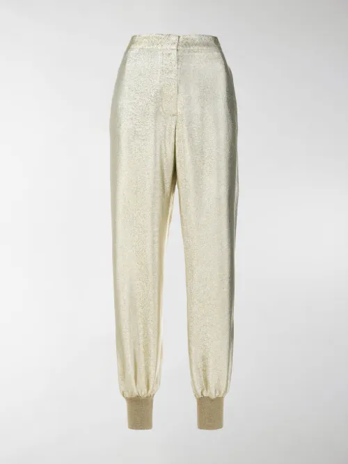 Stella McCartney - Pantaloni da tuta metallizzati