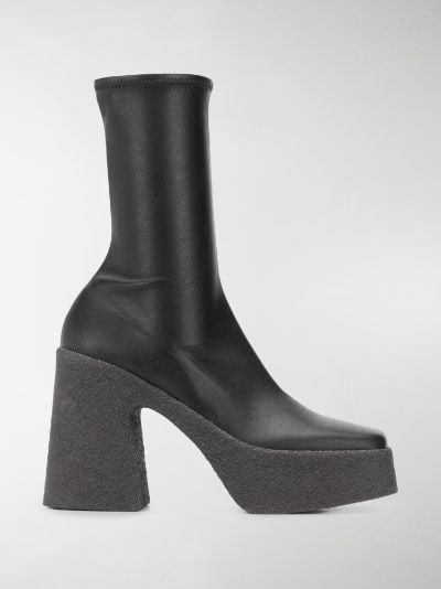 stella mccartney white ankle boots