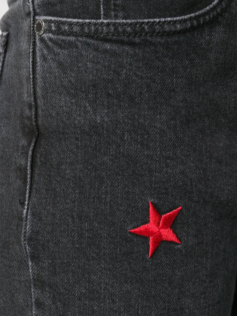 star embellished jeans