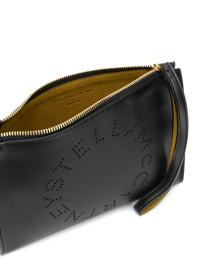 stella mccartney logo clutch