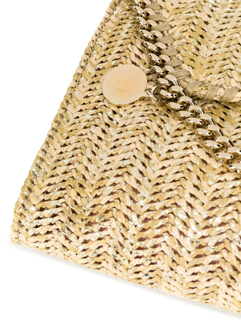 straw weave whipstitch chain bag | Stella McCartney | Eraldo.com