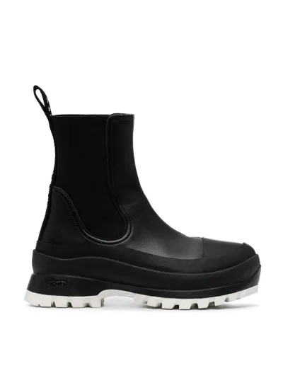 two tone ankle boots