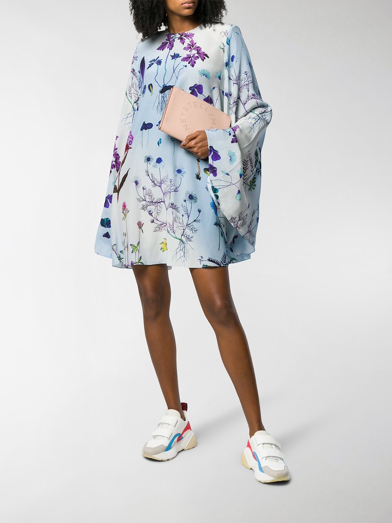 Saldi Stella Mccartney Vestito A Fiori Blu Modes