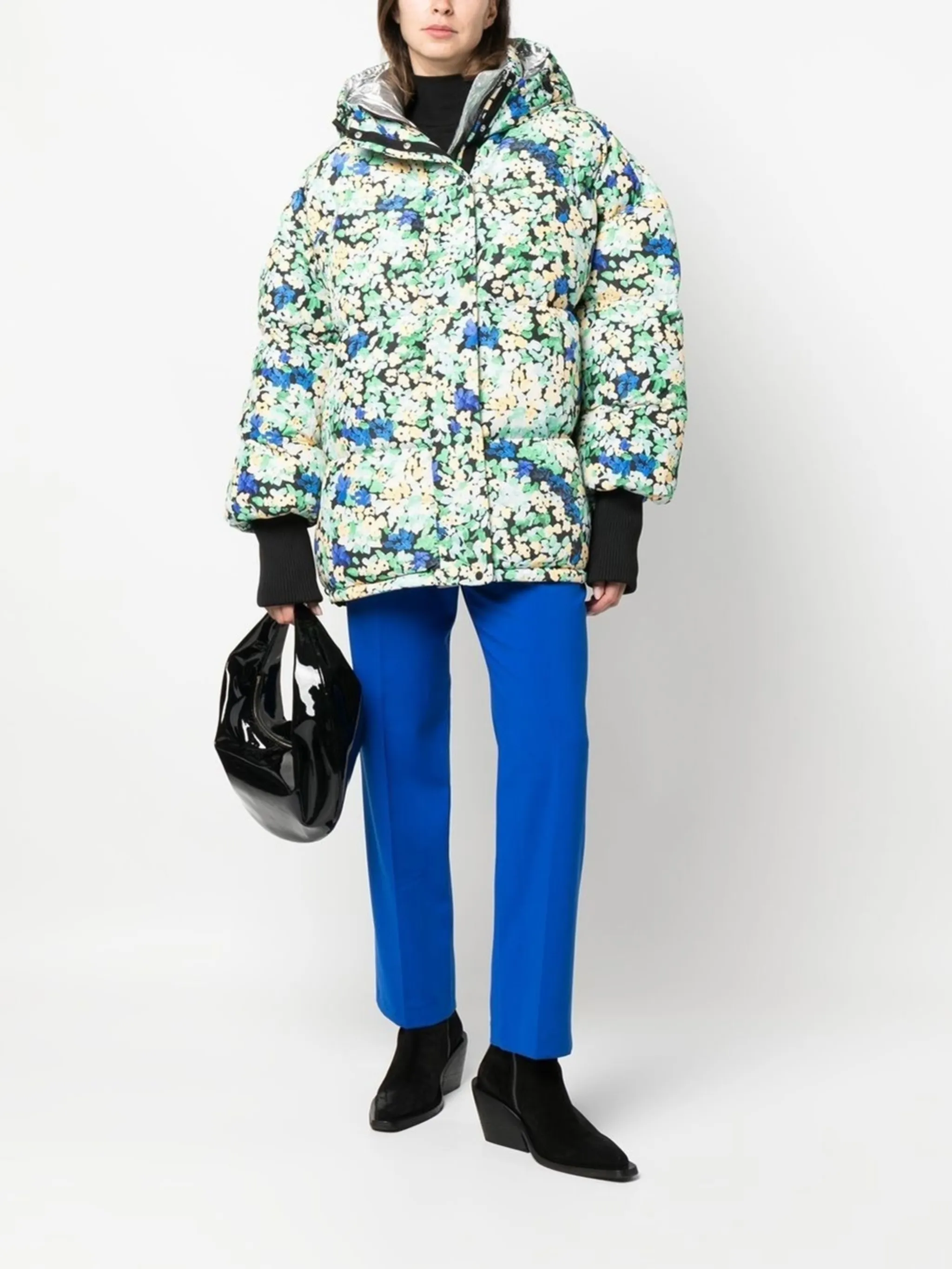 Stine Goya floral-print puffer jacket | Eraldo.com FR