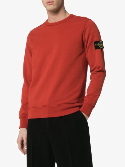 stone island orange crew neck