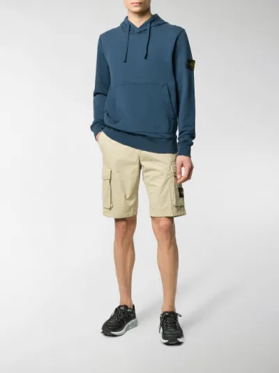 Stone Island Cargo corti con placca logo toni neutri | MODES