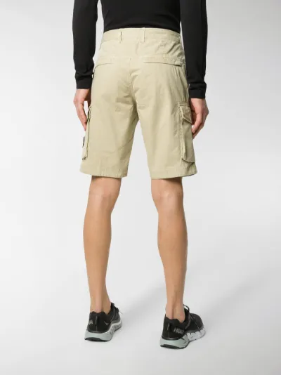 Stone Island Cargo corti con placca logo toni neutri | MODES