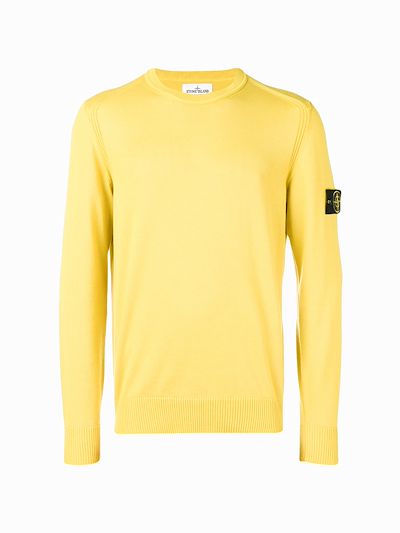 Stone island cheap sweater yellow