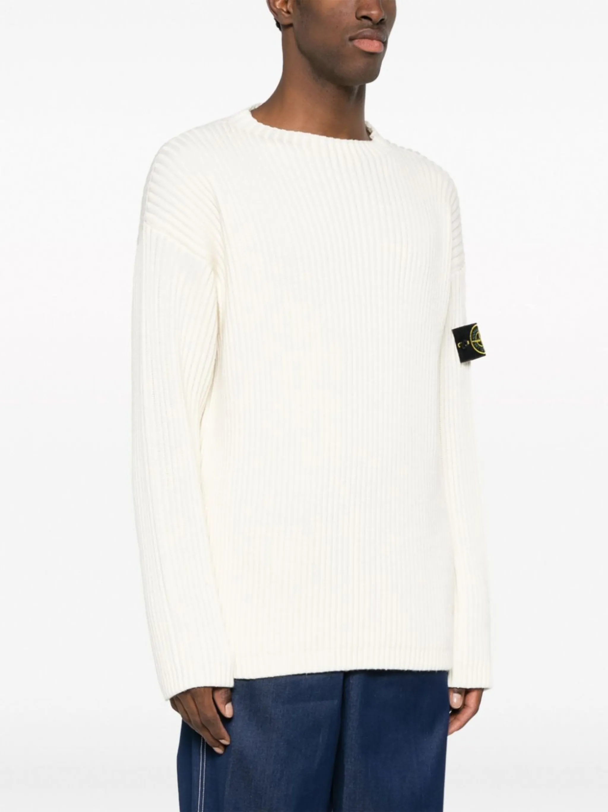 Stone Island Compass-badge chunky-knit jumper | Eraldo.com FR Stone Island Compass-badge chunky-knit jumper | Eraldo.com FR
