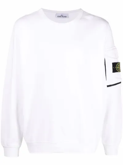 stone island jumper white