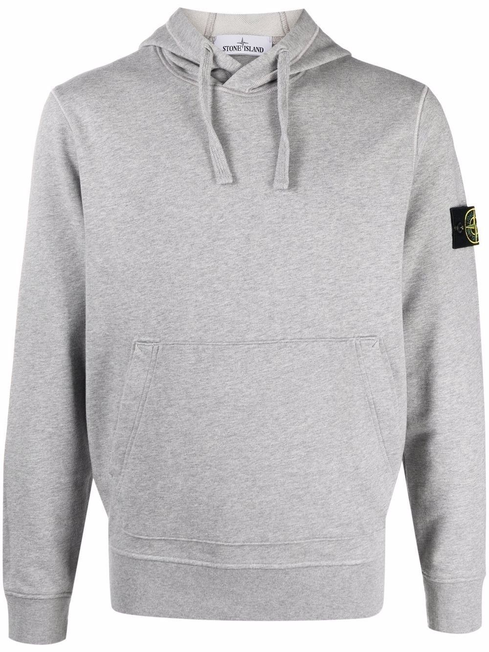 Stone island outlet hoodie logo