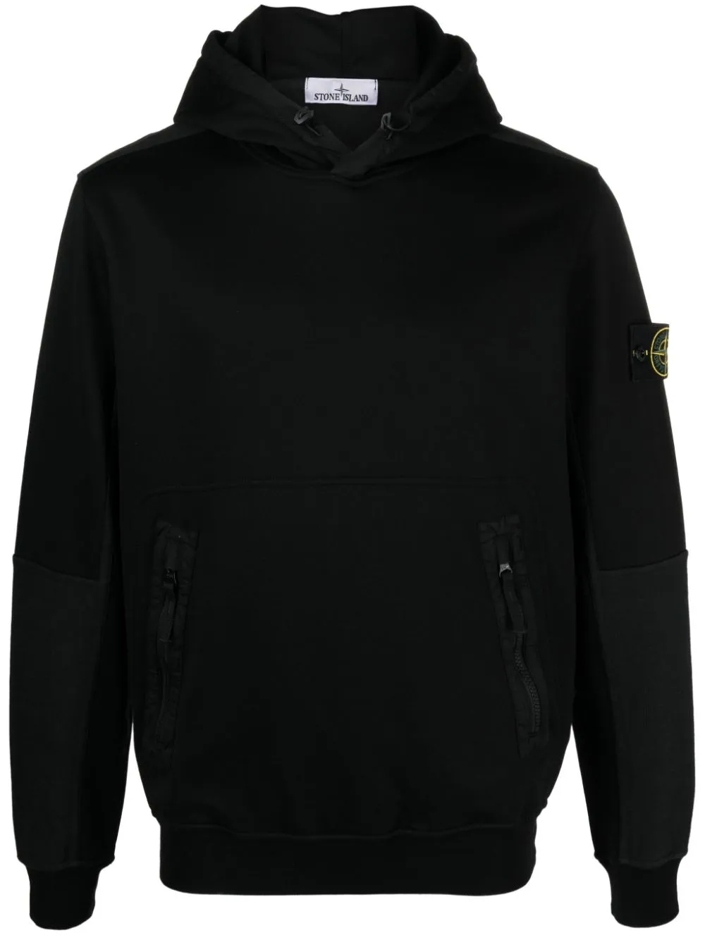 Stone Island Compass badge ripstop detailed hoodie Eraldo US