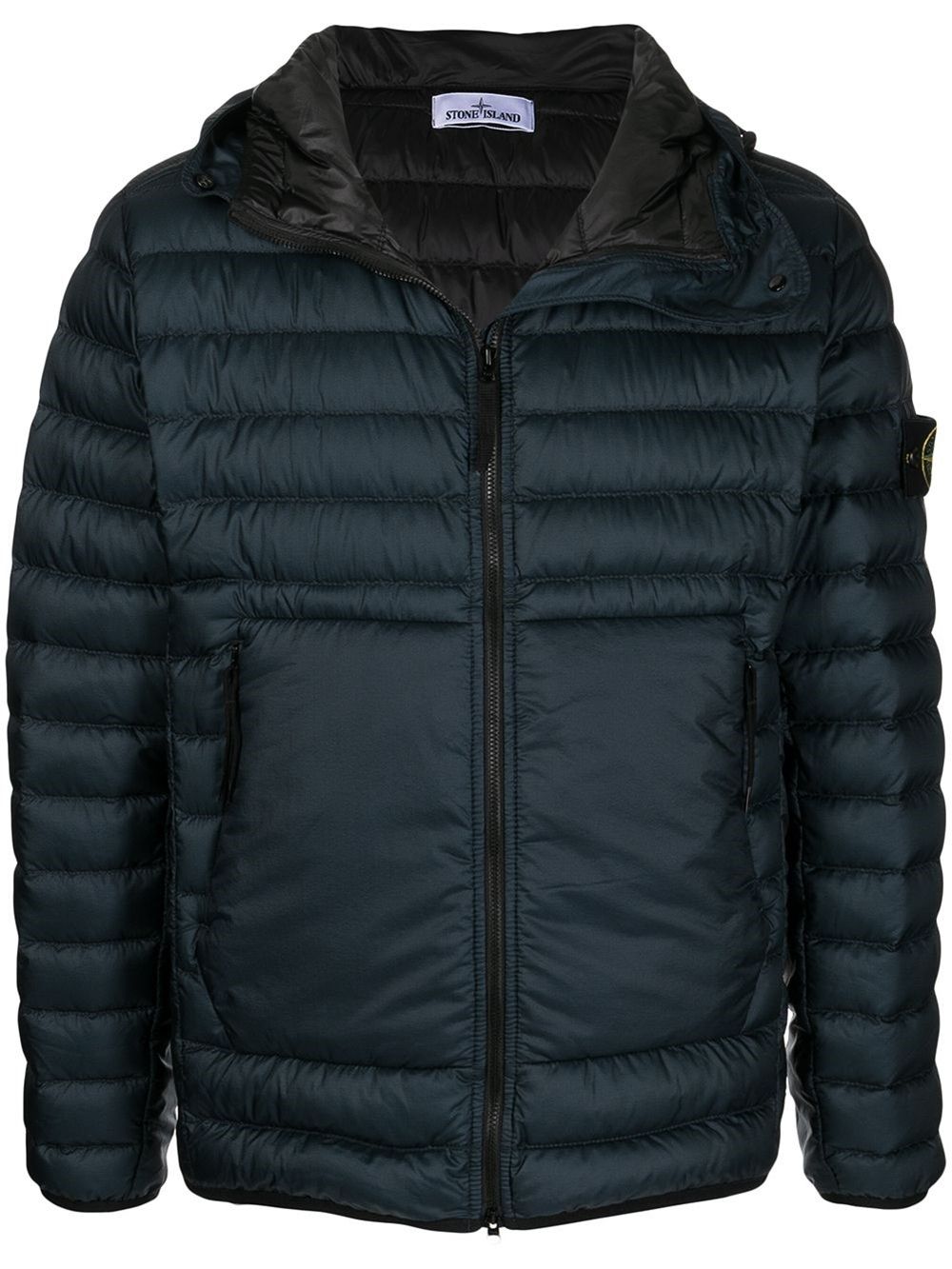 stone island hooded puffer