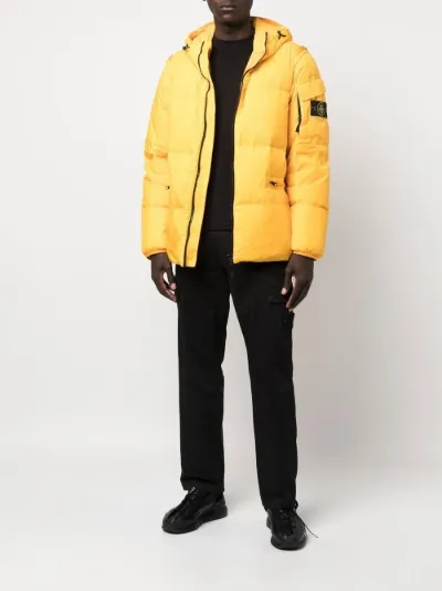 Stone island yellow puffer sale