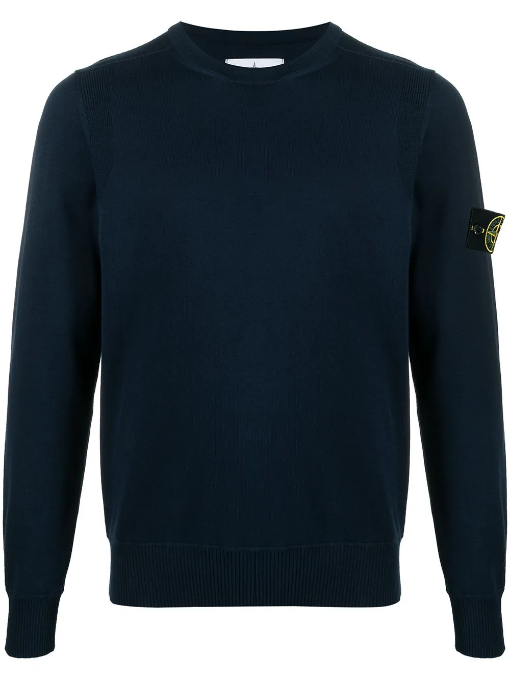plain black stone island jumper