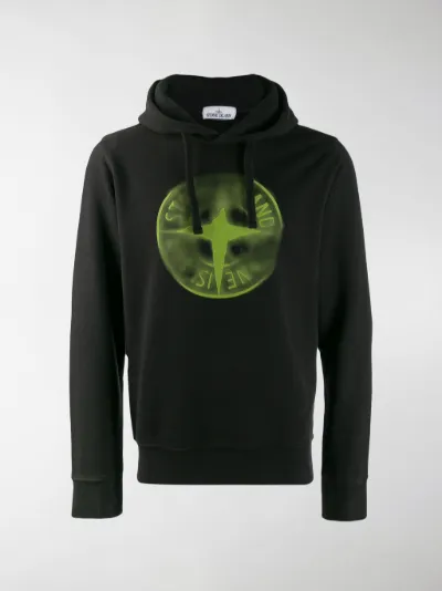 Stone Island Felpa con logo bussola nero | MODES