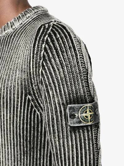 stone island chunky knit jumper
