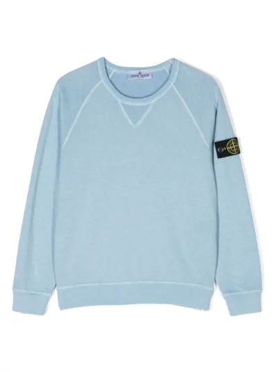 Stone island baby blue on sale sweatshirt