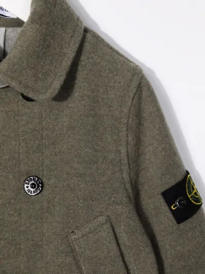 stone island double breasted jacket