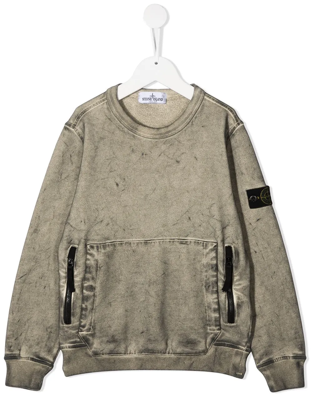 faded grey sweatshirt