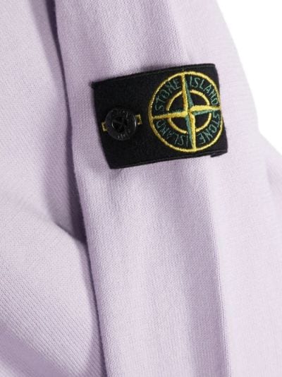 Stone island badge sale sleeve sweatshirt