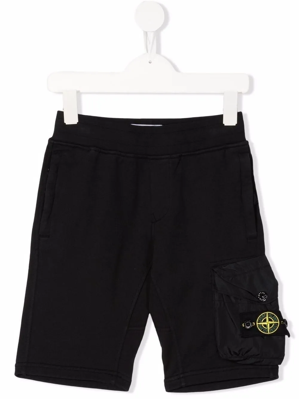 logo patch track shorts | Stone Island 