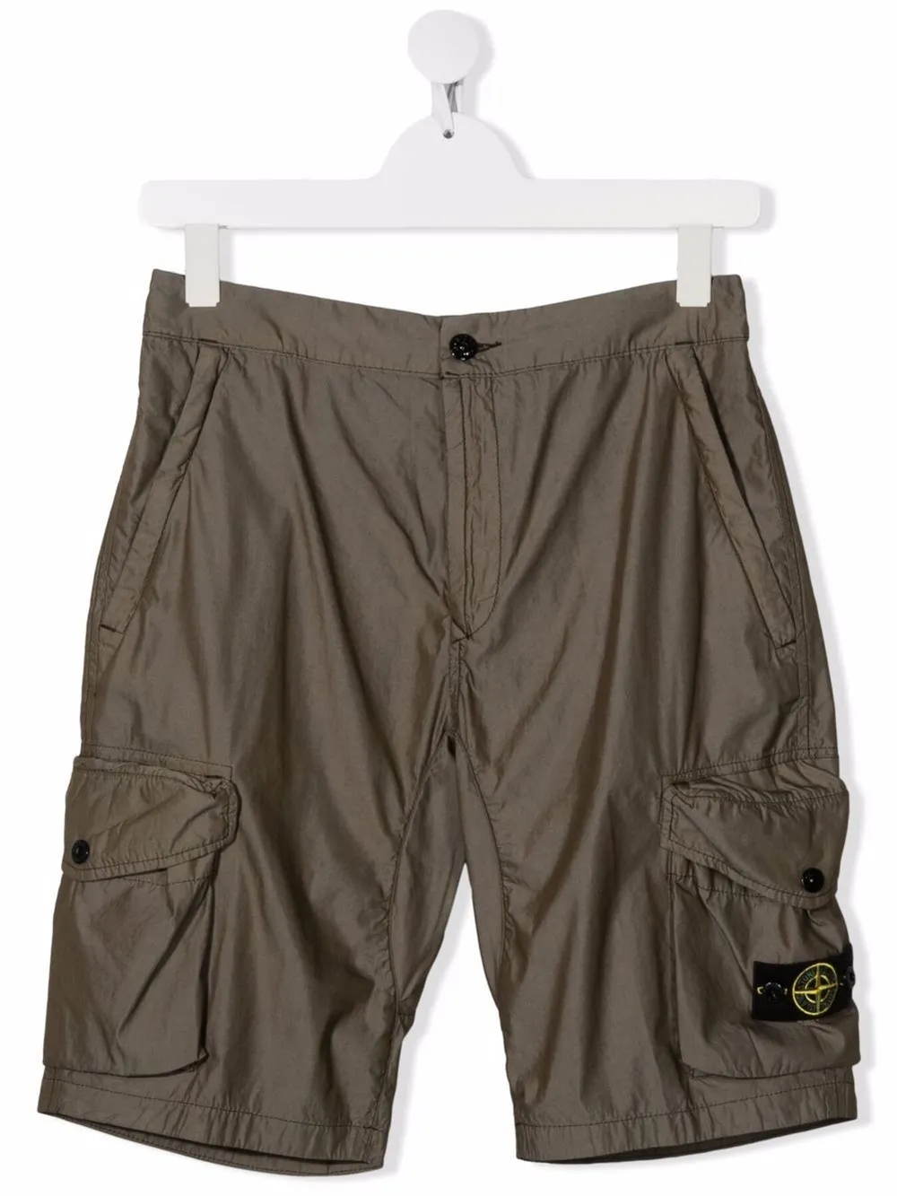 TEEN logo patch cargo shorts | Stone 