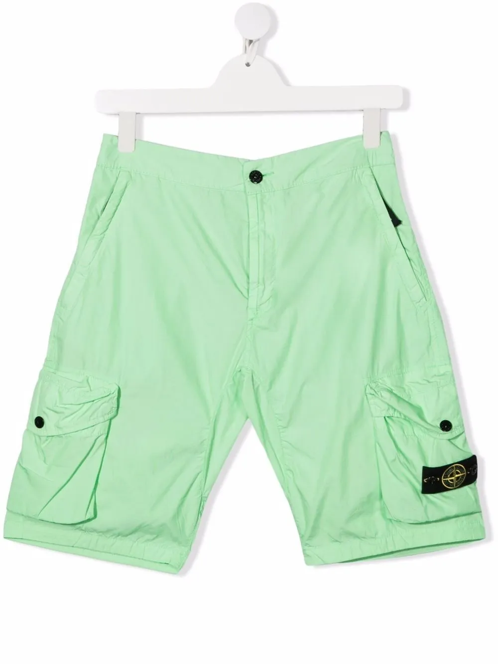TEEN logo-patch cargo shorts | Stone 
