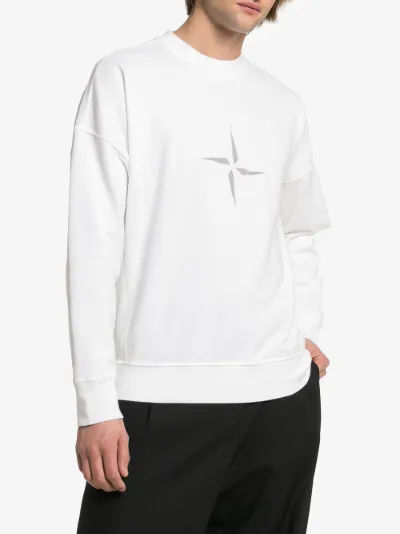 stone island hoodie with logo on front