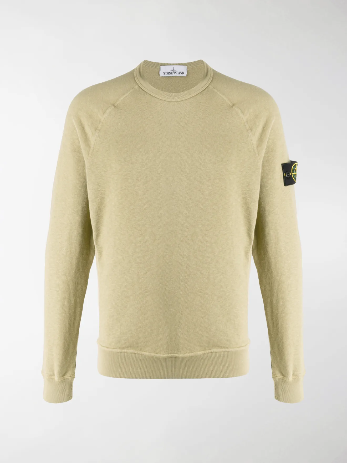 logo patch cotton sweatshirt green 